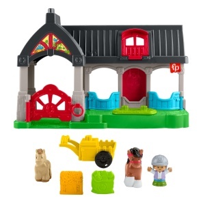 Set de Joaca Ferma cu Cai Fisher-Price Little People, 2 Cai si Accesorii - Img 6