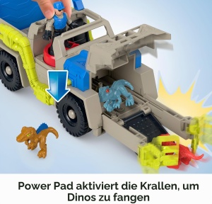 Set de Joaca Fisher-Price Imaginext Jurassic World cu Camion si Figurina, 3 Dinosauri - Img 3