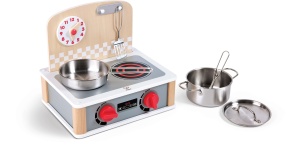 Set de Joaca Hape 2-in-1 Bucatarie si Gratar Jucarie Educativa din Lemn pentru Copii 3