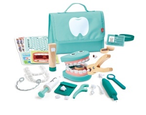Set de joaca Hape Dentist pentru copii cu periuta vibranta si dinti detasabili 3 ani