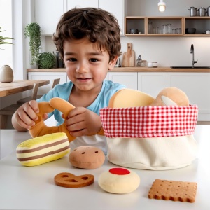 Set de joaca Hape E3168 Brotkorbchen - Produse de patiserie din materiale moi - Img 3