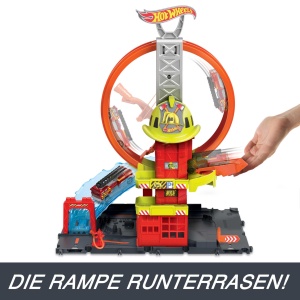 Set de Joaca Hot Wheels City Super-Looping cu Lift Manual si Rampa Transparenta - Img 6