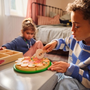 Set de Joaca Melissa Doug Pizzerie din Lemn 41 Piese Educational pentru Copii 3 Ani - Img 2