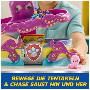Set de Joaca PAW PATROL Oktopus cu Chase Racer si Baby Tintenfish, pentru copii de la 3 ani - Img 6