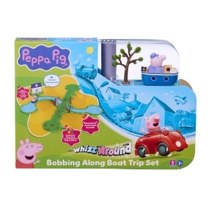 Set de Joaca Peppa Pig cu Barca Bobbing Along, 2 Vehicule, Sunete Interactive