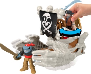 Set de Joaca Pirat Imaginext Billy Bones cu 3 Figurine si Accesorii - Img 3