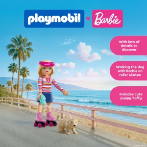Set de joaca PLAYMOBIL Barbie Malibu cu papusa si catelus, role si sneakers - Img 3