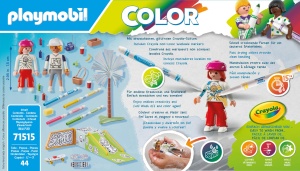 Set de Joaca PLAYMOBIL Color 71515 Skatepark cu 44 de Piese, Stifte Abasabile, 2 Figurine - Img 5