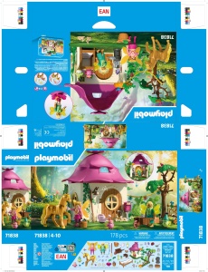 Set de Joaca PLAYMOBIL cu Unicorn Magic, Casuta de Zane si Accesorii, 71838 - Img 7