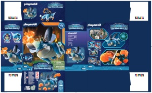 Set de joaca PLAYMOBIL DreamWorks Dragons 71082 - Dragon Plowhorn si figura DAngelo - Img 9