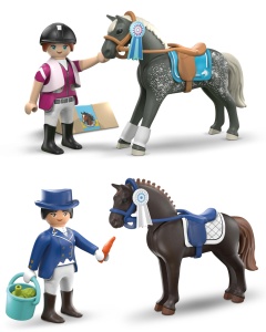 Set de Joaca PLAYMOBIL I Love Horses 1 cu Cal si Figurina Reiter, pentru Copii de la 4 Ani