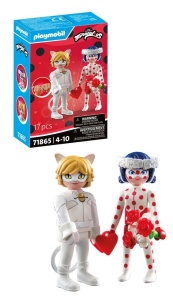 Set de Joaca PLAYMOBIL Miraculous Ladybug si Cat Noir - Figurine, Accesorii, 4 ani
