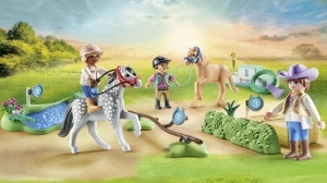 Set de Joaca PLAYMOBIL Turneu de Ponei 71495, 4 ani, cu accesorii - Img 3