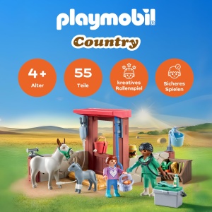 Set de Joaca PLAYMOBIL - Veterinar pentru Esei, pentru Copii de la 4 Ani, 71471 - Img 2