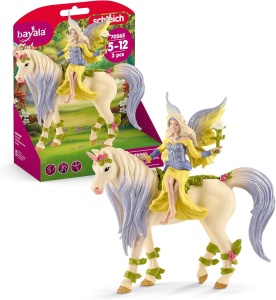 Set de Joaca Schleich BAYALA Sera cu Unicorn Floral, 3 Piese, pentru Copii de la 5 Ani