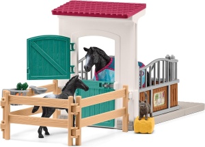 Set de Joaca Schleich - Boxa pentru Cai cu Stuta si Fohlen, 34 Piese - Img 6