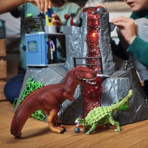 Set de Joaca Schleich Dinosauri - Expeditia Mare a Vulcanului, 60 piese, pentru copii de la 3 ani - Img 2