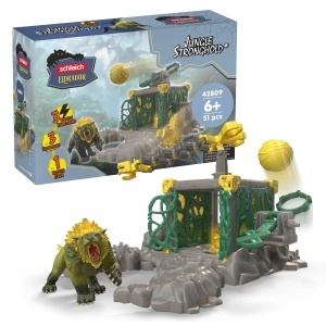 Set de Joaca Schleich ELDRADOR Jungle Stronghold 42809, 51 Piese, pentru Copii de la 6 Ani