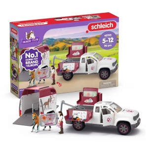 Set de Joaca Schleich - Veterinar Mobil cu Remorca, 90 Piese - Img 1