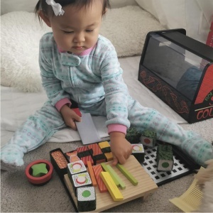 Set de joaca sushi din lemn Melissa Doug, 24 piese, cu efecte sonore - Img 2