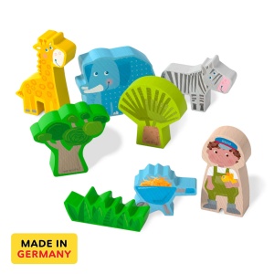 Set de Joaca Zoo HABA pentru copii de peste 18 luni, cu figurine din lemn - Img 3
