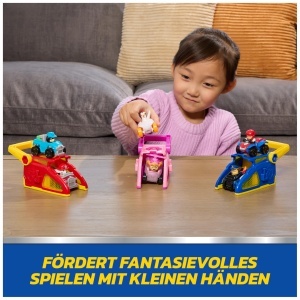 Set de Joc PAW PATROL - Launcher cu Marshall si Rex, 2 Mini Vehicule 6,5 cm - Img 7