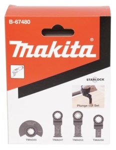 Set de lame pentru ferastrau multifunctional Makita B-67480, 4 piese, pentru lemn, aluminiu si gips - Img 2