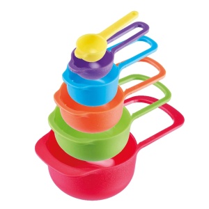 Set de linguri de masura Westmark 6 piese, capacitate 7,5-250 ml, plastic, colorat - Img 3