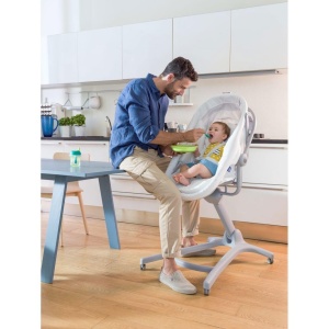 Set de masa 4 in 1 Chicco Baby Hug | Numai (tava pentru scaun inalt + husa din panza Terry) - Img 7