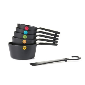 Set de masurare OXO Good Grips 6 piese, negru pentru cantitati mici