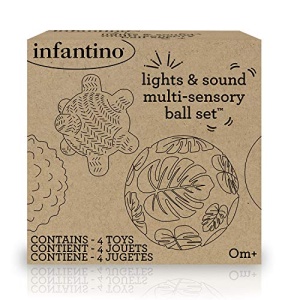Set de mingi senzoriale pentru bebelusi Infantino 6 piese BPA-free texturi si culori variate - Img 10