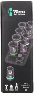 Set de Nuci Wera 05004580001 pe Textilgurt, 9 piese, 14 x 10 mm - Img 3