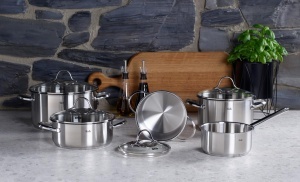 Set de Oale Fissler Palermo 5 piese, inox, inductie, cu capac din sticla - Img 3