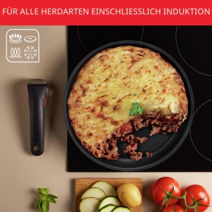 Set de Oale si Tigai Tefal Ingenio 7 piese, Inductie, Antiaderent, Negru - Img 3