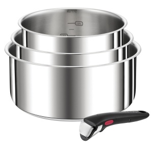 Set de oale Tefal Ingenio Preference L898S4, 4 piese, otel inoxidabil, compatibile inductie