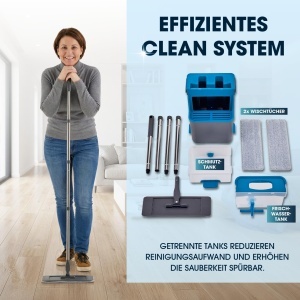 Set de paduri de curatare CLEANmaxx pentru Mop DuoTank, 2 bucati, microfibra - Img 6