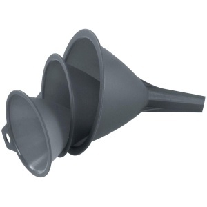 Set de Pahare cu Fackelmann, 3 bucati, plastic, culoare gri, dimensiuni 80-110mm