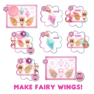 Set de Papusi L.O.L. Surprise Fairy Tots - Inclus 1 Papusa, 8 Stiluri, Culoare Roz - Img 3