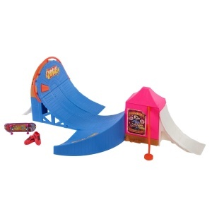 Set de patinaj Hot Wheels Skate Vergnugelungspark - Fingerboard, Skateschuhe, 360-Grad-Action