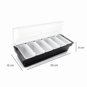 Set de recipiente condimente Lacor 61136 6 piese x 450 ml cu capac fabricat in Spania - Img 2