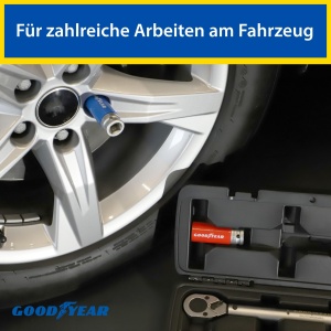 Set de Schimbare Roti Goodyear, 6 piese, Cheie cu Cuplu, Cutie de Depozitare - Img 3
