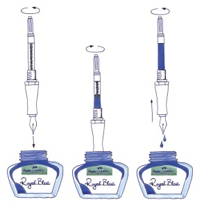 Set de scriere Faber-Castell Essentio Carbon, 2 piese, negru, cu cutie metalica - Img 7