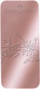 Set de scriere Faber-Castell Grip Pale Rose, Fuller cu varf M si Kugelschreiber cu mina XB - Img 2