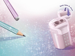 Set de scriere Faber-Castell Sparkle Ocean Metallic, 4 piese, ergonomice - Img 2