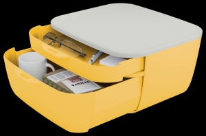 Set de sertare Leitz Cosy, 2 compartimente, galben cald, design modern - Img 8