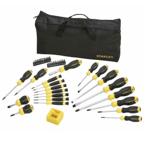 Set de surubelnite Stanley STHT0-62113, 42 piese, cu 20 de bits si geanta de nylon