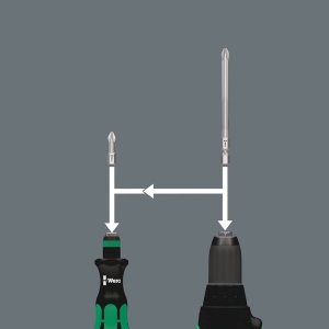 Set de surubelnite Wera Kraftform Kompakt 40, 7 piese, cu bits de 89 mm - Img 5