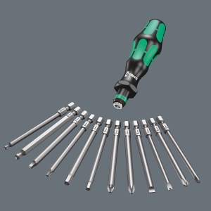 Set de surubelnite Wera Kraftform Kompakt 60, 17 piese, Negru - Img 2