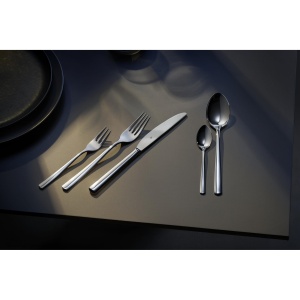 Set de tacamuri din otel inoxidabil WMF Boston 6 persoane, set de tacamuri 30 de bucati, cutit monobloc, otel inoxidabil cromargan lustruit, poate fi spalat in masina de spalat vase - Img 2