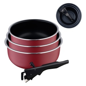 Set de tigai BERGNER Red Edition 3 piese, 16-20 cm, aluminiu antiaderent